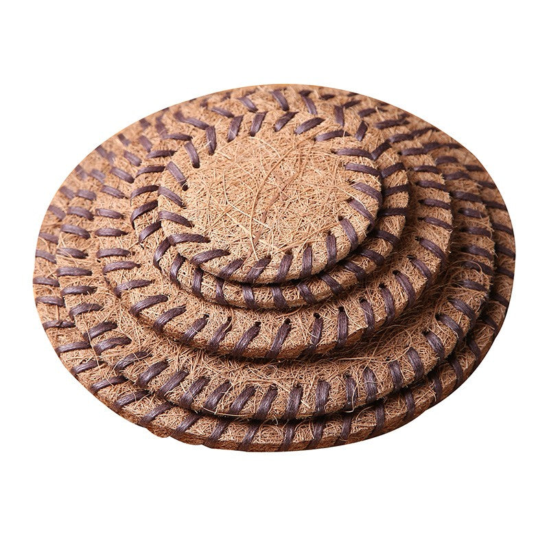 Natural Coconut Silk Coaster 5