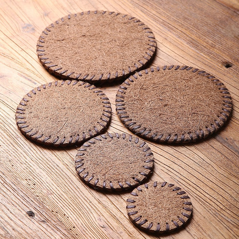 Natural Coconut Silk Coaster 1