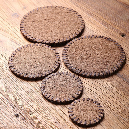 Natural Coconut Silk Coaster 1
