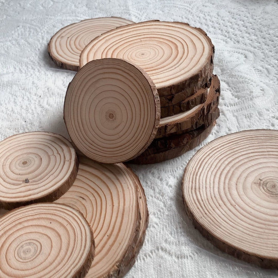 Annual Ring Pine Wood Coaster 4