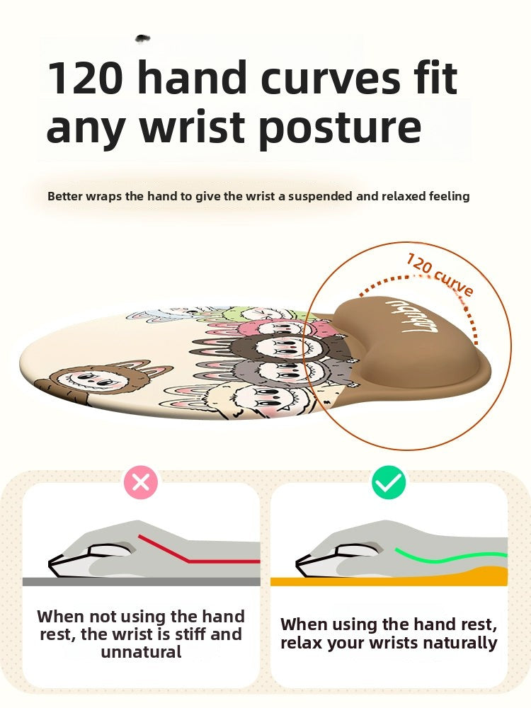 Labubu Computer wrist guard and mouse pad